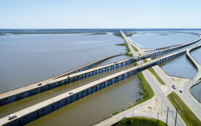 Causeway Build Along I-10 in Mobile, AL.